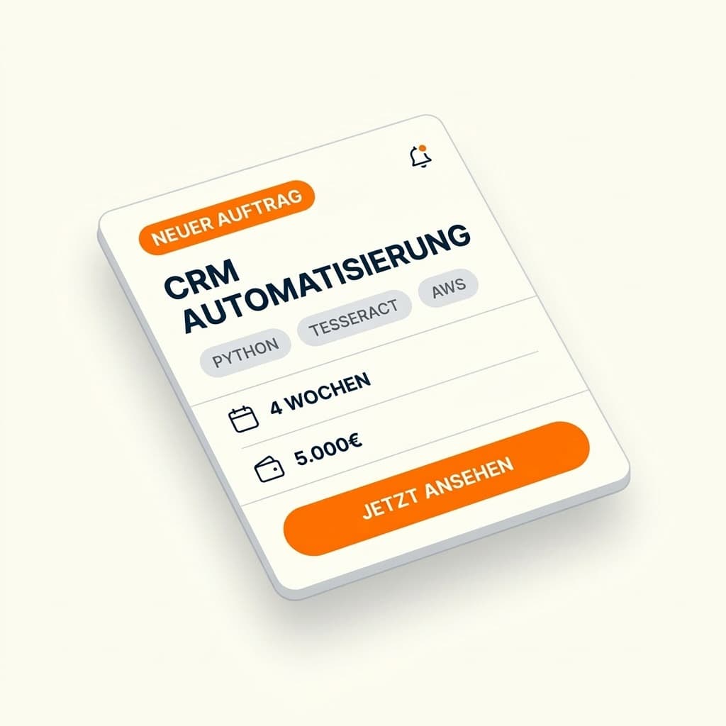 Beispielkarte für einen Experten-Job auf Camphire